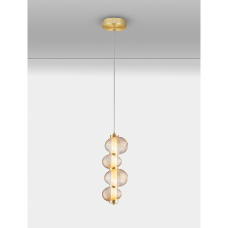 Lampa wisząca Luces Exclusivas TANVERA LE45204 złoty i odcienie złota