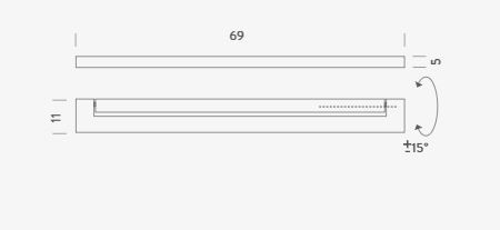 Kinkiet Nemo ARALWL35 Ara Polerowany/Biały