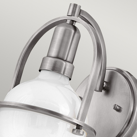 Kinkiet Somerset - 1 źródło światła - Szczotkowany nikiel Quintiesse QN-SOMERSET1-BN