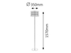 Lampa podłogowa Rabalux Anastasia 2633 chrom