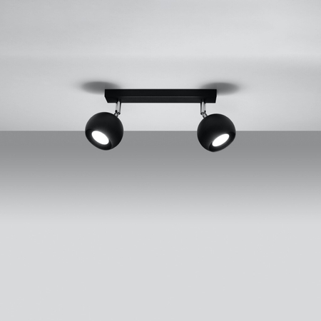 Sollux Lighting Plafon OCULARE 2 czarny SL.0444