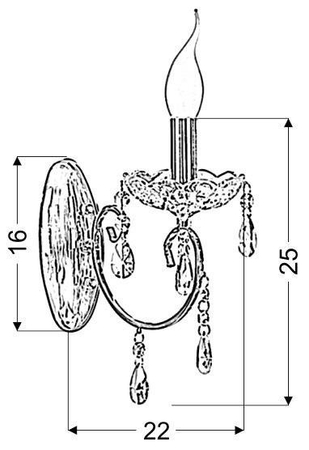 Kinkiet Candellux 21-96121 Aurora