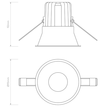 Spot Astro Minima Round IP65 Fire-Rated LED 1249023 Matowy Biały