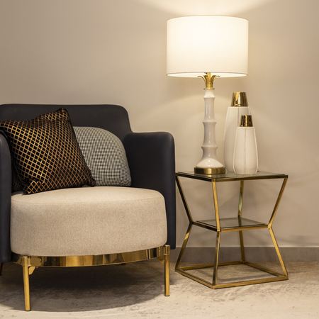 Cosmo Light Lampa stołowa LOBOC T01019BR-WH