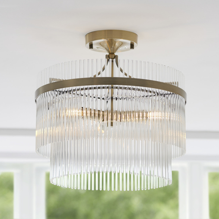 Lampa sufitowa Endon Lighting Marietta 112575 mosiądz