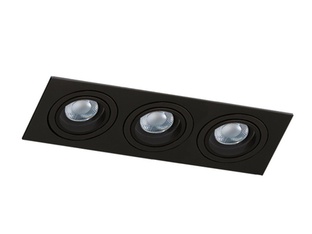 Oczko CARO 3 SQUARE BLACK Azzardo AZ2440 czarny