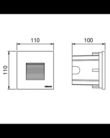 NAMSOS MINI 1340 GRAPHITE LED 4,1W 3000K