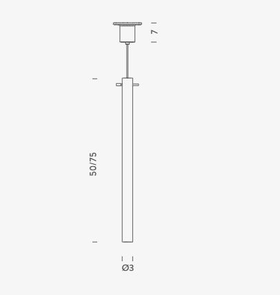 Lampa wisząca Nemo CANHSW52 Canna Nuda