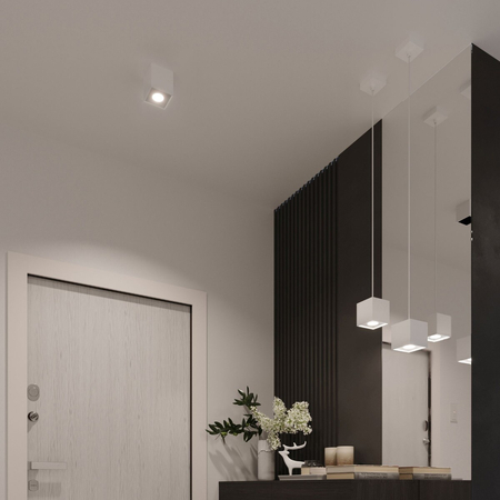 Sollux Lighting Lampa wisząca QUAD 1 biały SL.0062