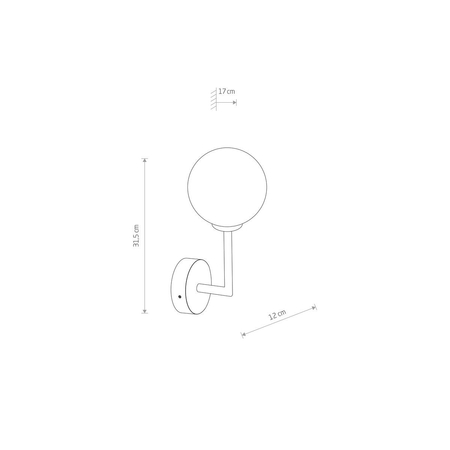 Kinkiet AGAVE Nowodvorski 10526 mosiądz