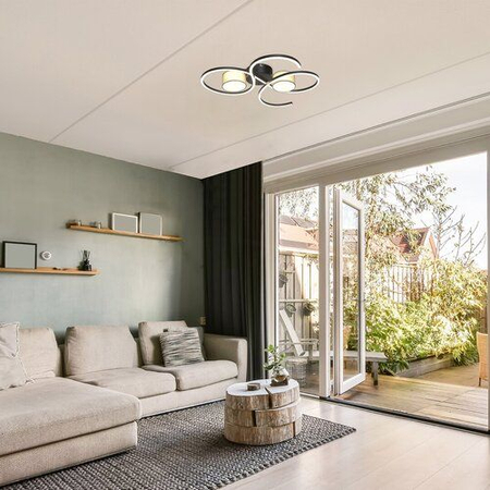 Lampa sufitowa Rabalux Shiena 71116 czarny matowy