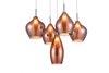 Lampa wisząca Azzardo AZ3172 Amber Milano copper