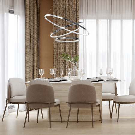 Milagro Lampa wisząca HOOP CHROME 93W LED ML1551 CHROM