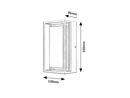 Kinkiet zewnętrzny Rabalux Mendoza 7109 antracyt