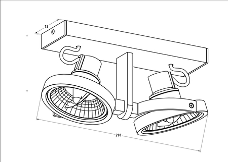 Spot MASTER Zuma Line ACGU10-183-N biały