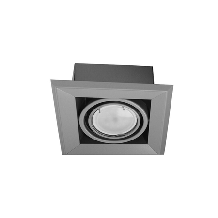 Milagro LAMPA PODTYNKOWA BLOCCO SZARY 1x7W GU10 LED ML839 Szary