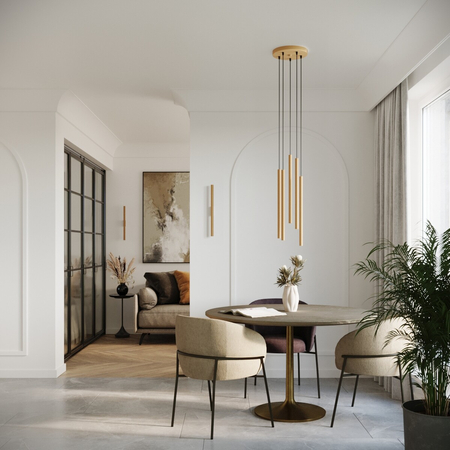 Sollux Lighting Lampa wisząca PASTELO 2 złota SL.1305