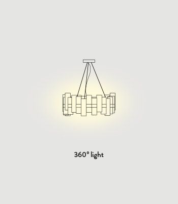 Lampa wisząca Slamp LAL87SOS00W3GR000 La Lollo Large Gradient