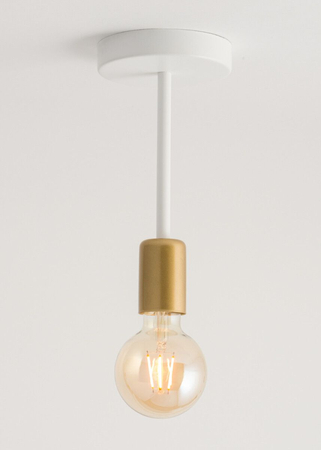 Sigma 32377 GINO 1 plafon biały złoty