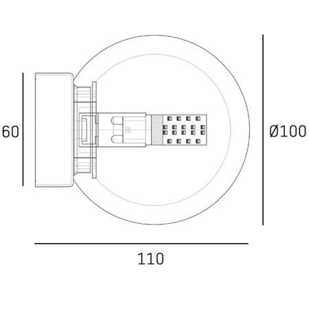Cosmo Light Kinkiet VOLTERRA W01975BR