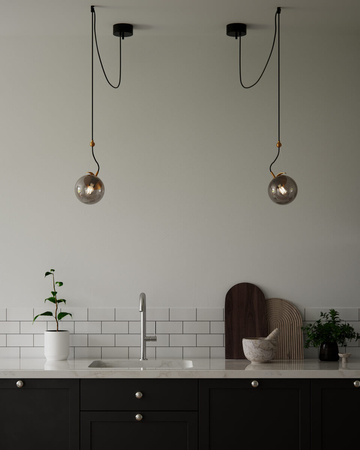 Lampa wisząca By Rydens Carry 4202130-4500 szary