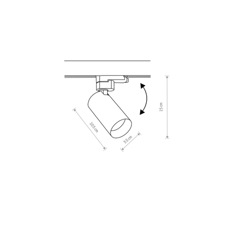 Lampa sufitowa CTLS MONO Nowodvorski 10237 mosiądz
