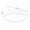 Sollux Lighting Plafon ONYX 40 biały LED 3000K SL.1245