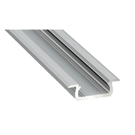 Eko-Light PROFIL ALUMINIOWY SREBRNY TYP D 1m + KLOSZ MLECZNY EKPR6474