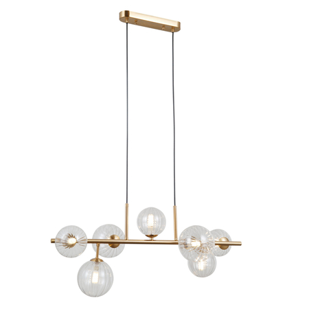 Lampa wisząca Italux Toledo PND-40717-7-HBR Złoty