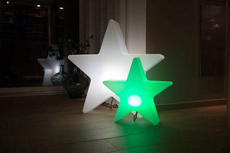 Gwiazda LED Lampa zewnętrzna ogrodowa 4000K RGB Ø40 32349L biały