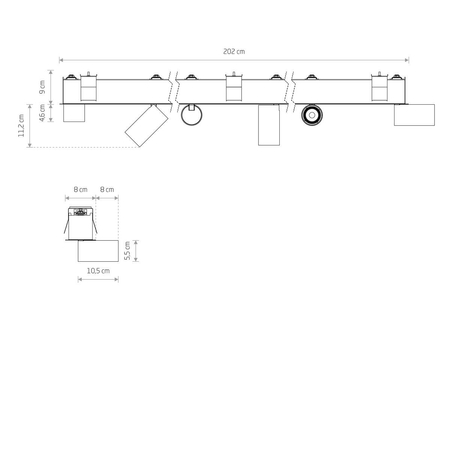 Reflektor MONO DEEP Nowodvorski 10468 czarny