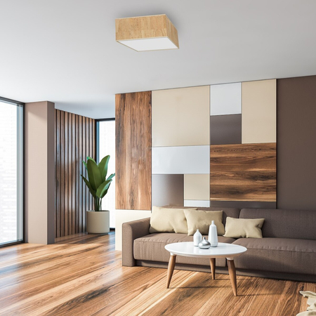 Milagro Lampa sufitowa Cork 2xE27 Biały / Korek MLP7517 BIEL / KOREK