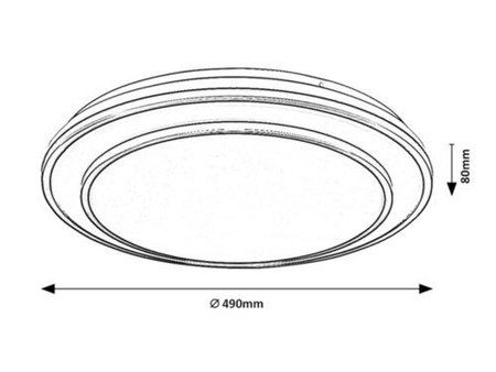 Lampa sufitowa Rabalux Lupita 2131 srebrny