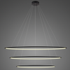 Lampa wisząca Ledowe Okręgi No.3 180cm 3k czarna ściemnialna