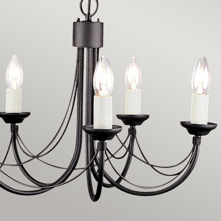Żyrandol Elstead Lighting Carisbrooke czarny CB5-BLACK