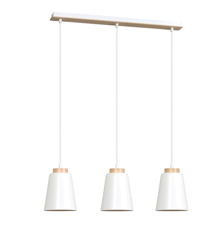 Lampa wisząca BOLERO 3 WHITE Emibig 443/3 biały