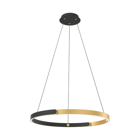 Lampa wisząca LINOS Zuma Line MD4417-1M-3BGD czarny/złoty