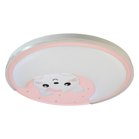 Milagro Plafon MOONCAT PINK 34W LED ML1059 RÓŻOWY