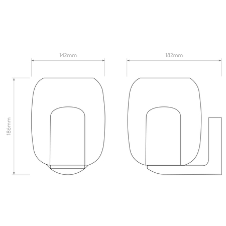 Kinkiet Astro Aquina Wall 1450002 Matowy Czarny