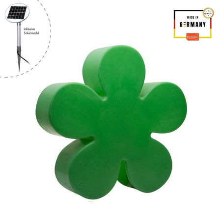 Kwiat LED Lampa solarna zewnętrzna ogrodowa przenośna 2900K Biała ciepła Ø40cm 32408S zielony