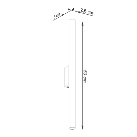 Sollux Lighting Kinkiet PASTELO 2 złoty SL.1179