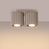 Sollux Lighting Plafon AURA 2 taupe GU10 SL.1815
