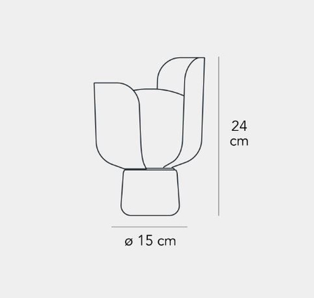 Lampa stołowa Fontana Arte F425305350BINE Blom