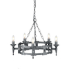 Żyrandol Elstead Lighting Saxon patyna SAX5-BLK-SIL