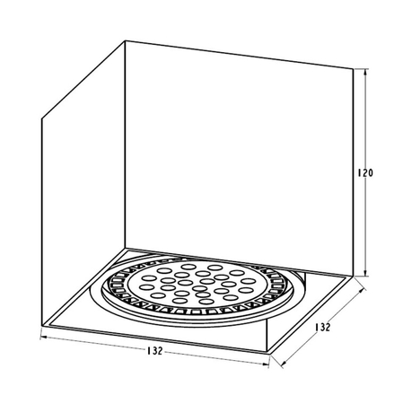 Spot BOX Zuma Line ACGU10-114-N biały